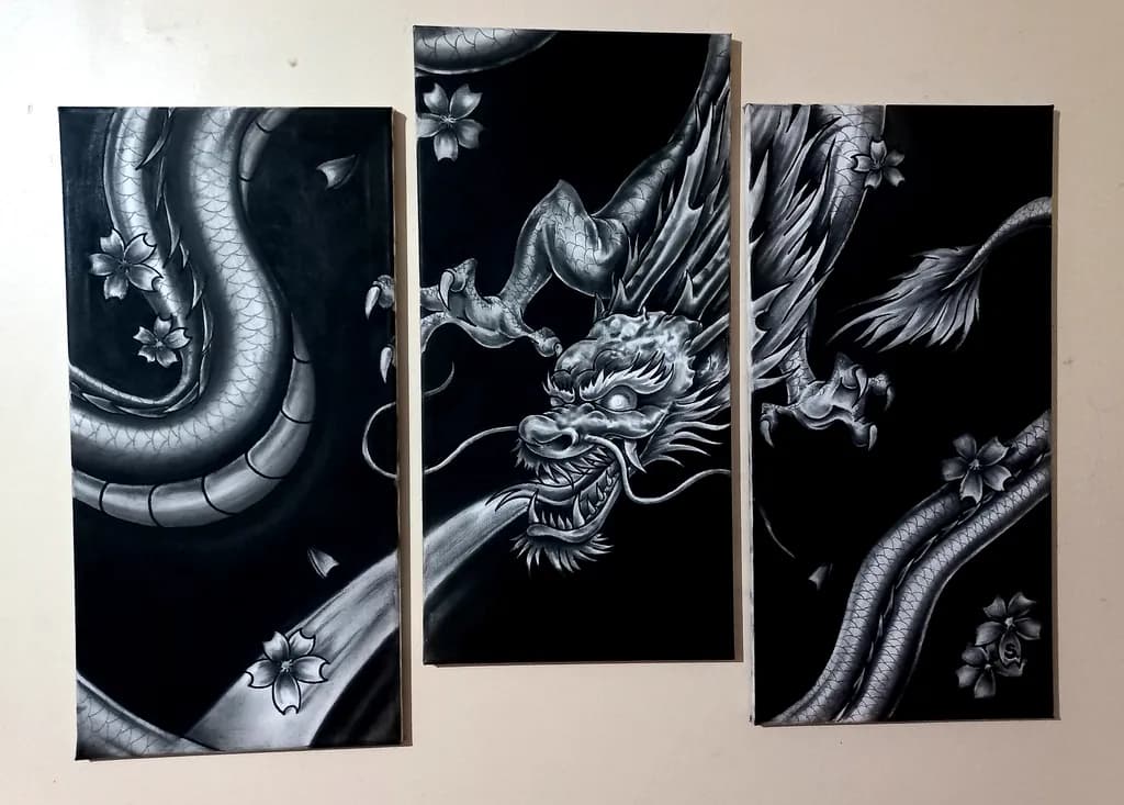 Monochrome Dragon Flight