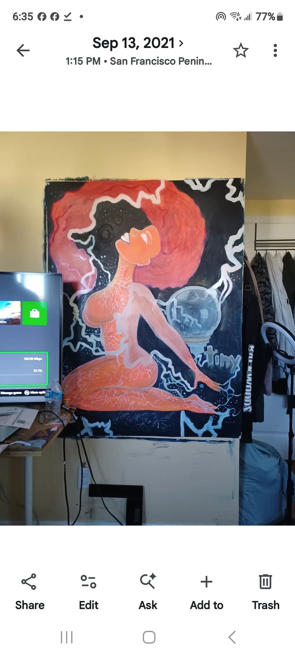 Figure in Orange Room