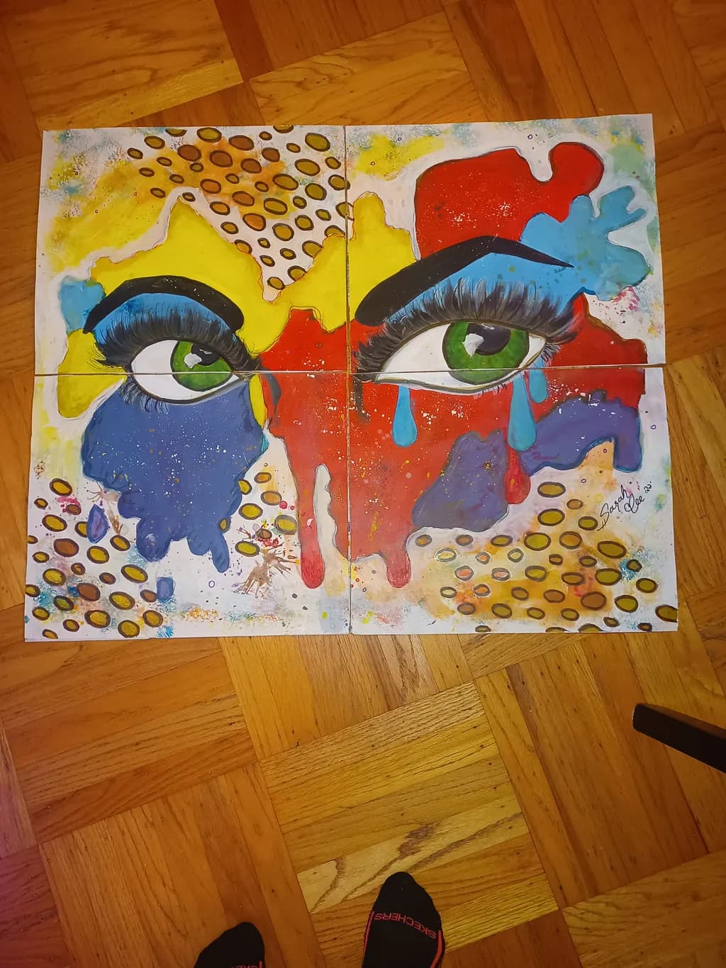 Abstract Green Eyes