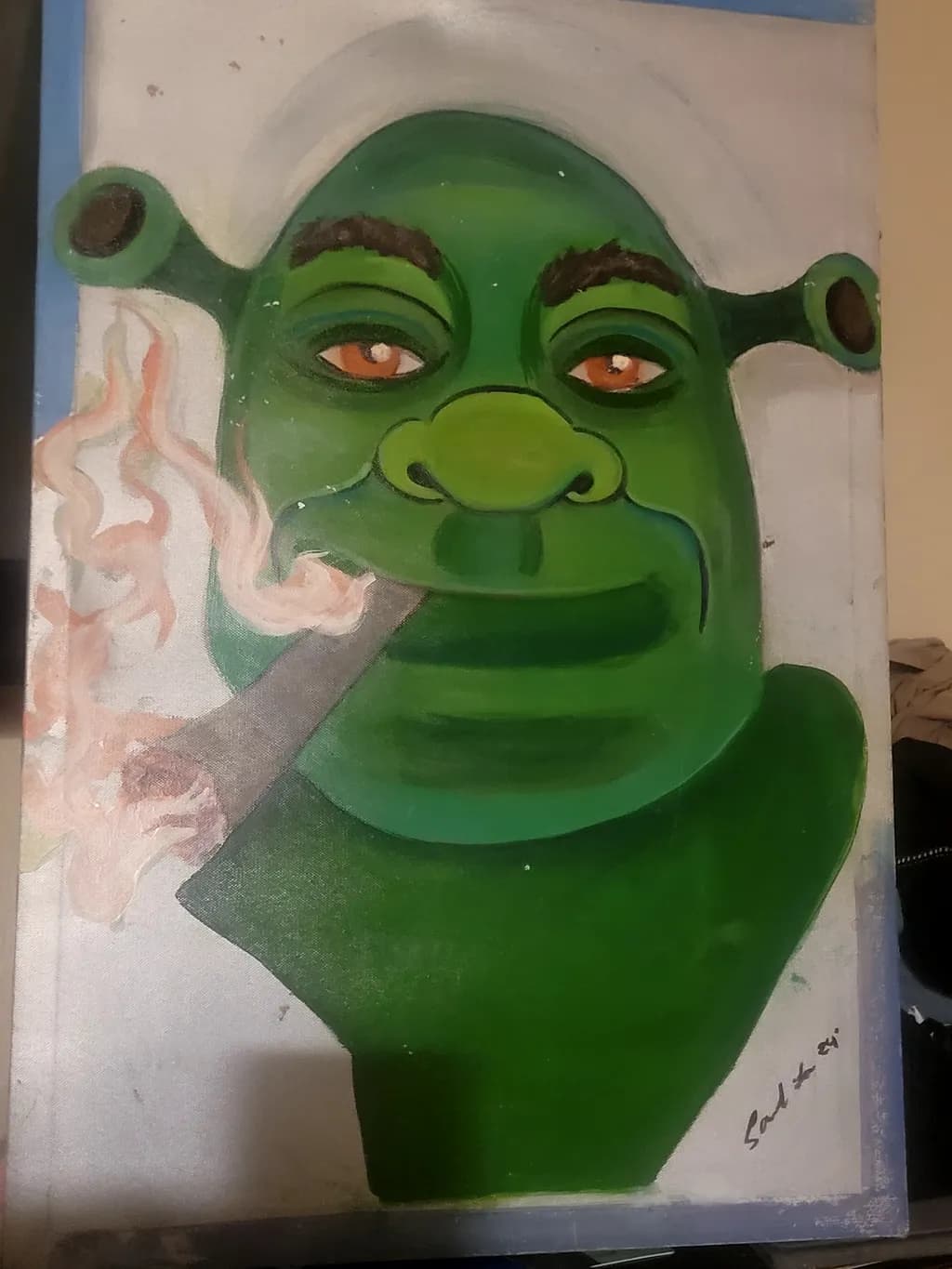 Smoking Ogre Portrait