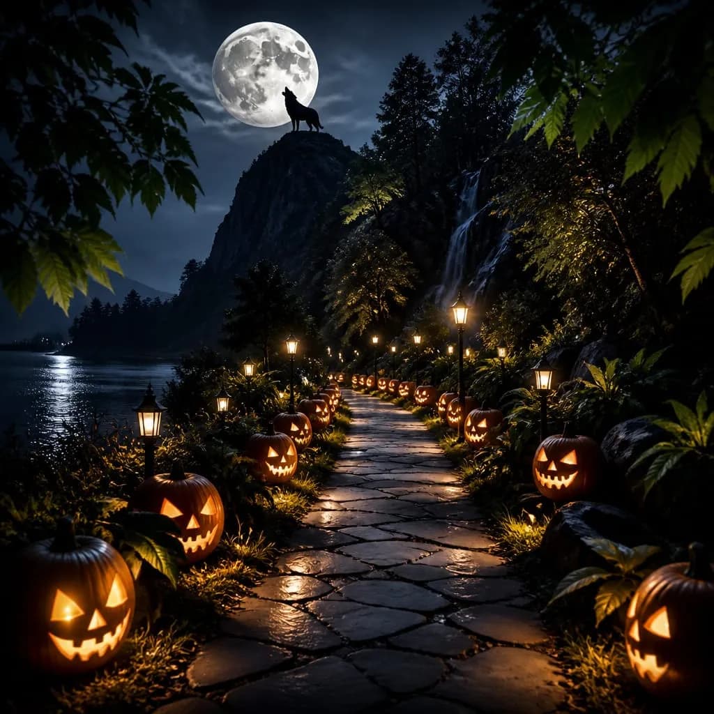 Moonlit Howl Path