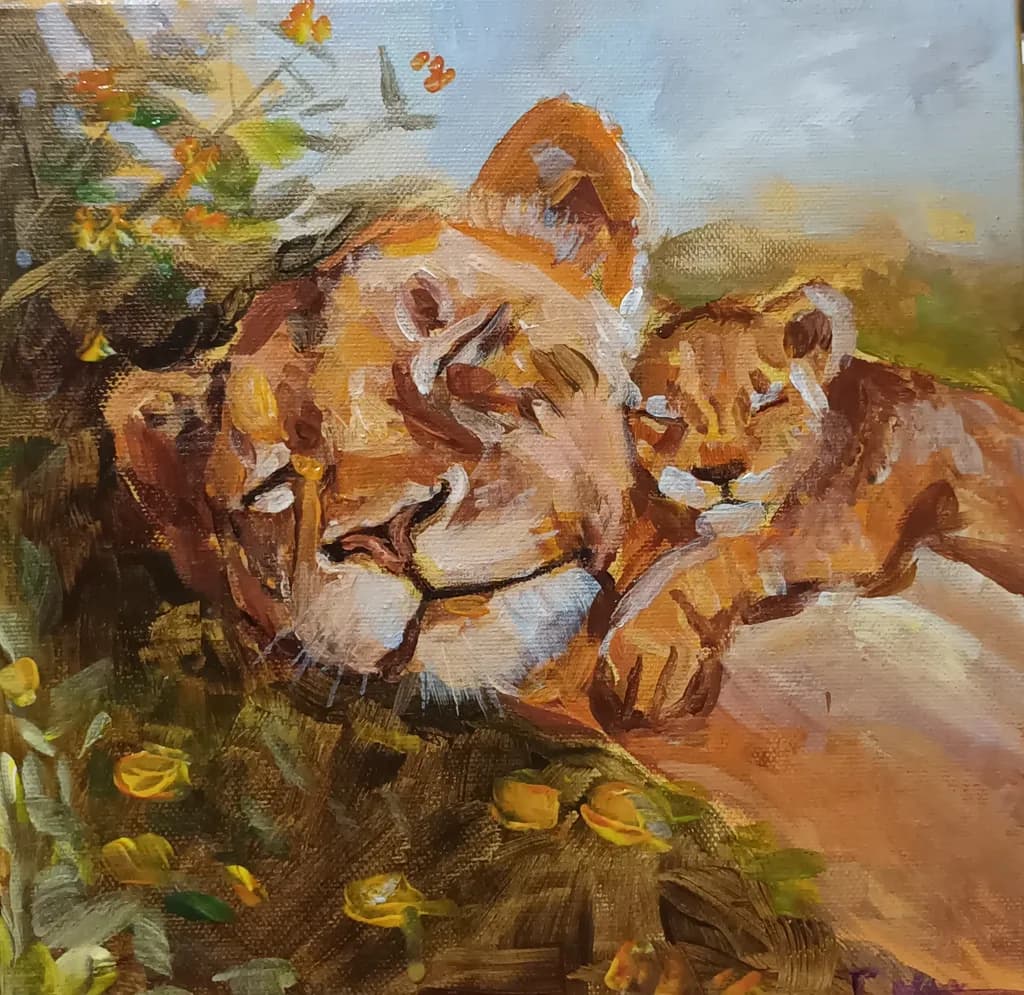 Lioness Embrace