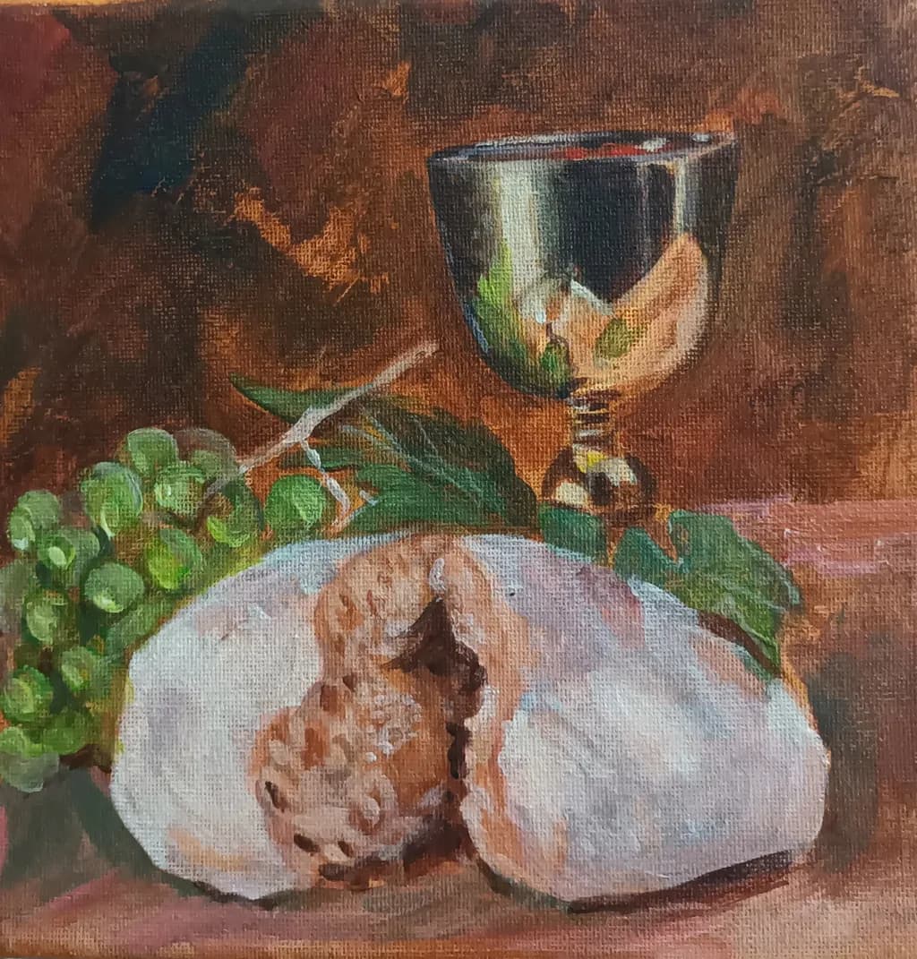 Golden Chalice and Bread