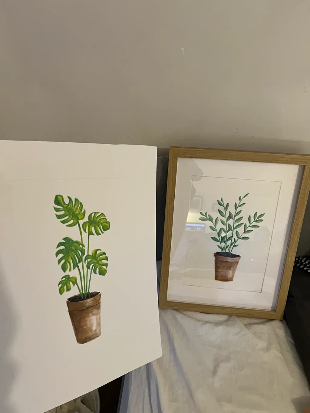 Potted Greenery Duo