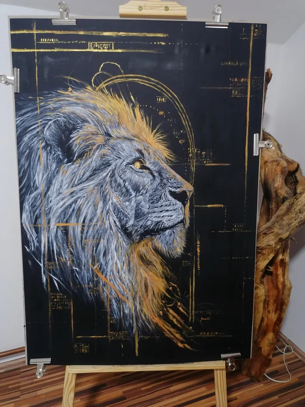 Golden Gaze Lion