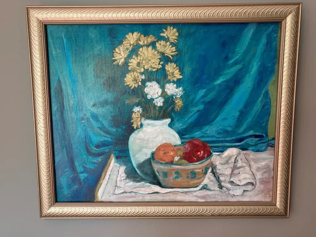 Blue Drapery Still Life