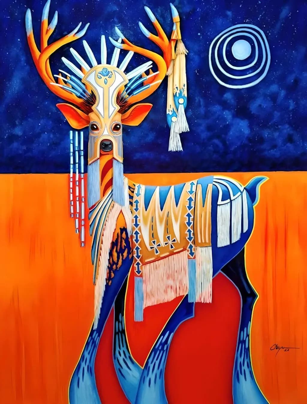 Deer in Regalia