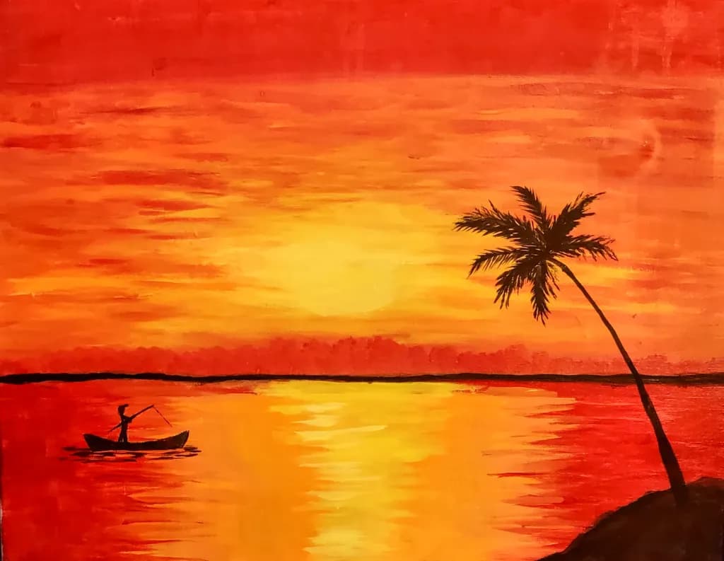 Sunset Fisherman