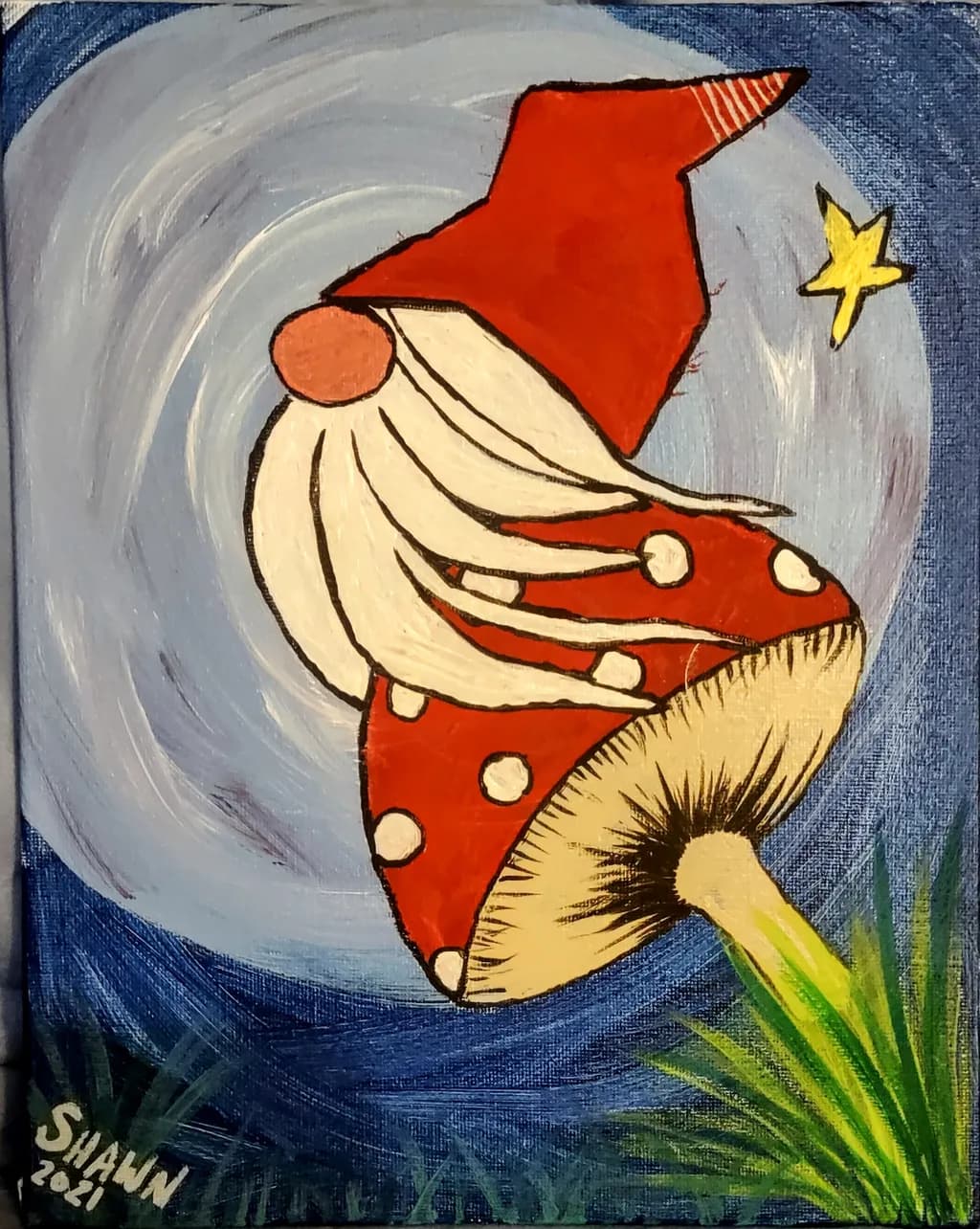 Gnome on Mushroom