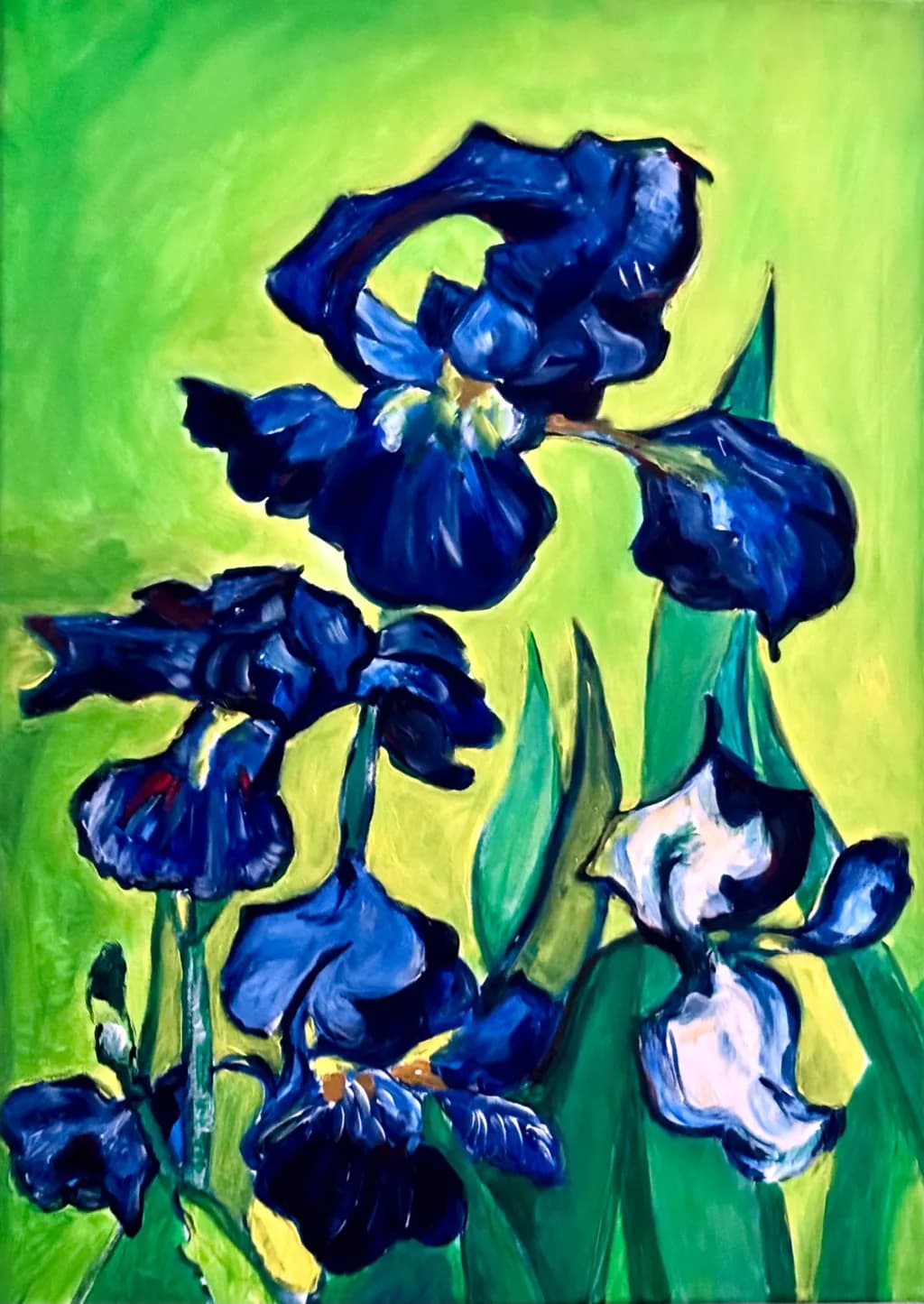 Deep Blue Irises
