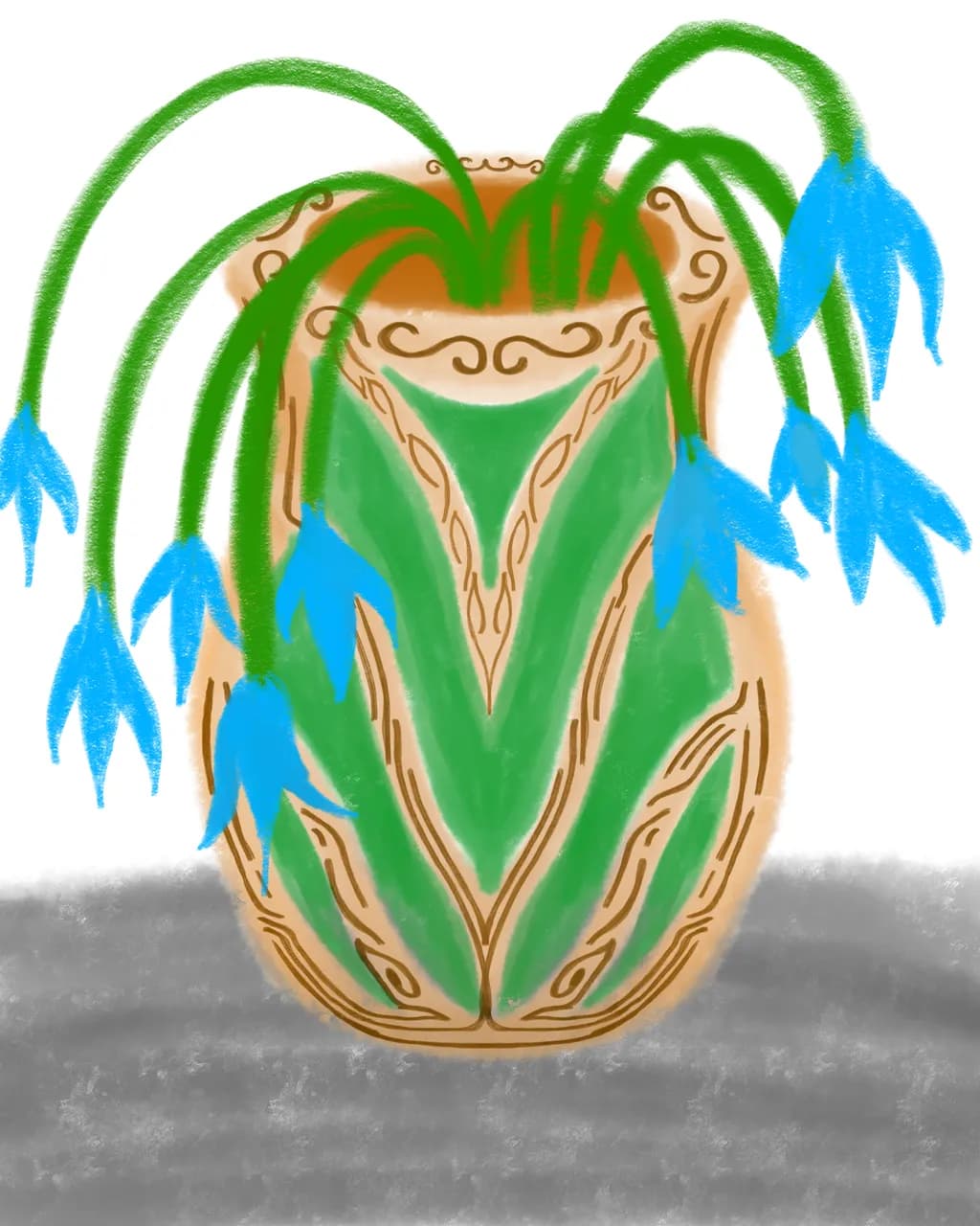 Blue Bloom Vase