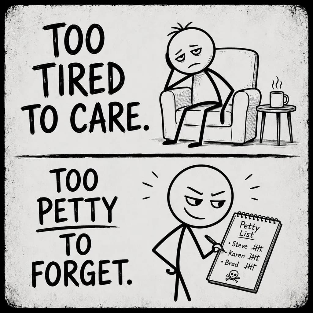 Tired but Petty