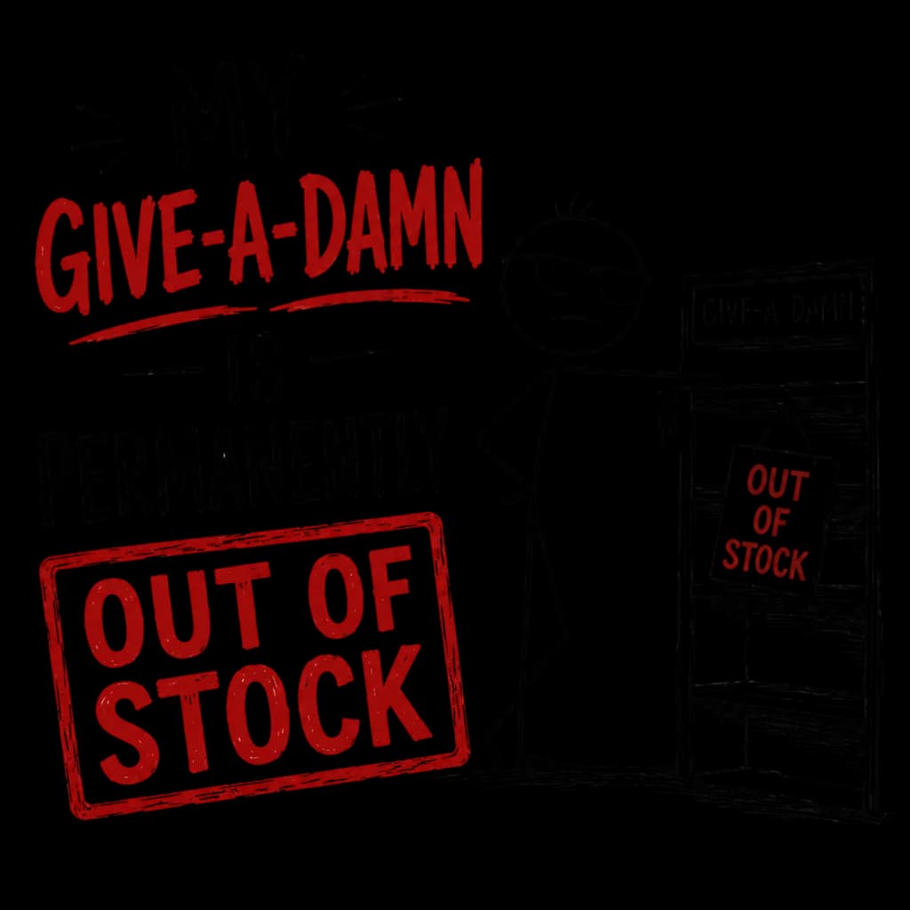 Give-A-Damn Out of Stock