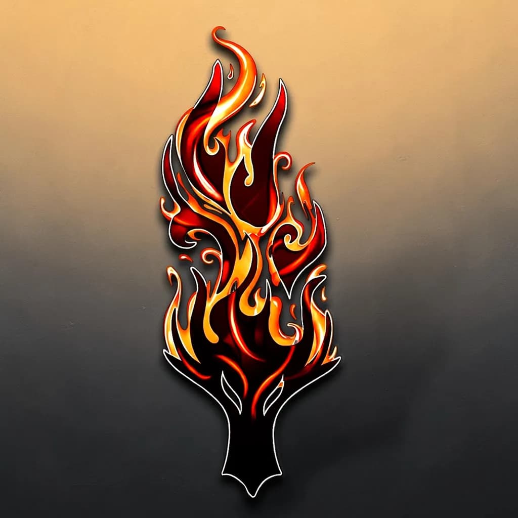 Phoenix Flame Tattoo
