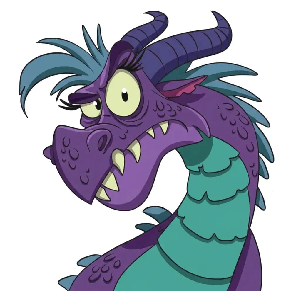 Scaly Purple Dragon