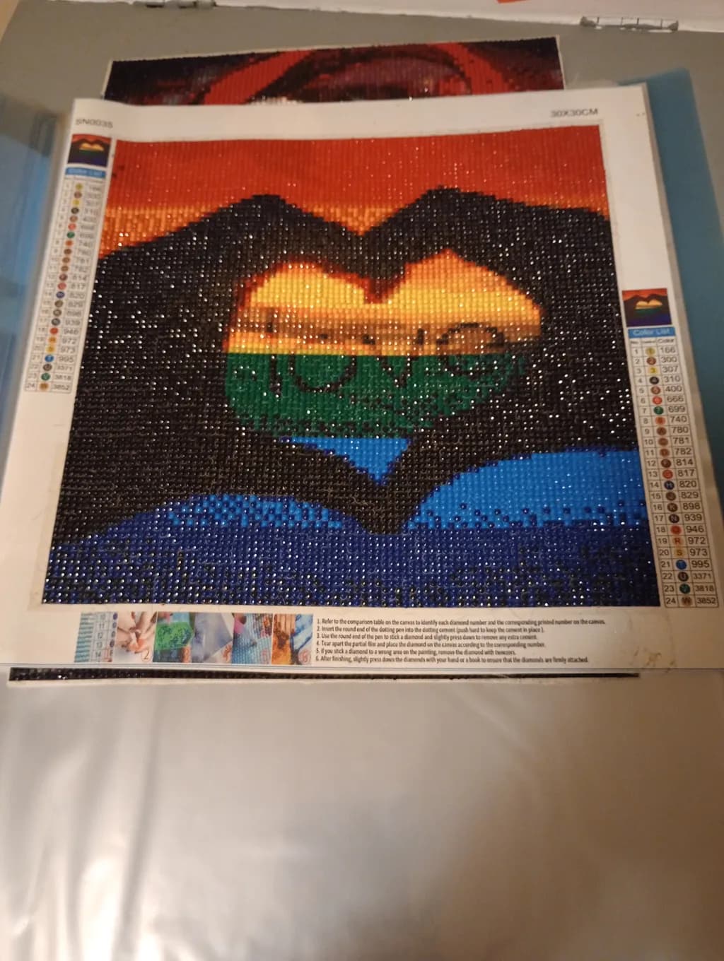 Rainbow Heart Silhouette