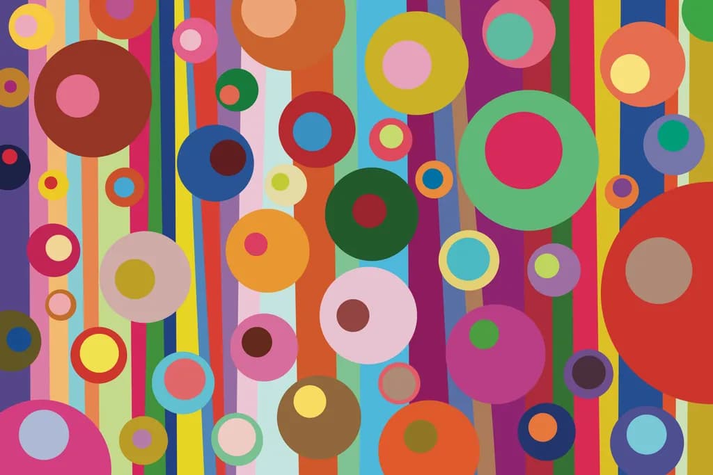 Colorful Circles and Stripes