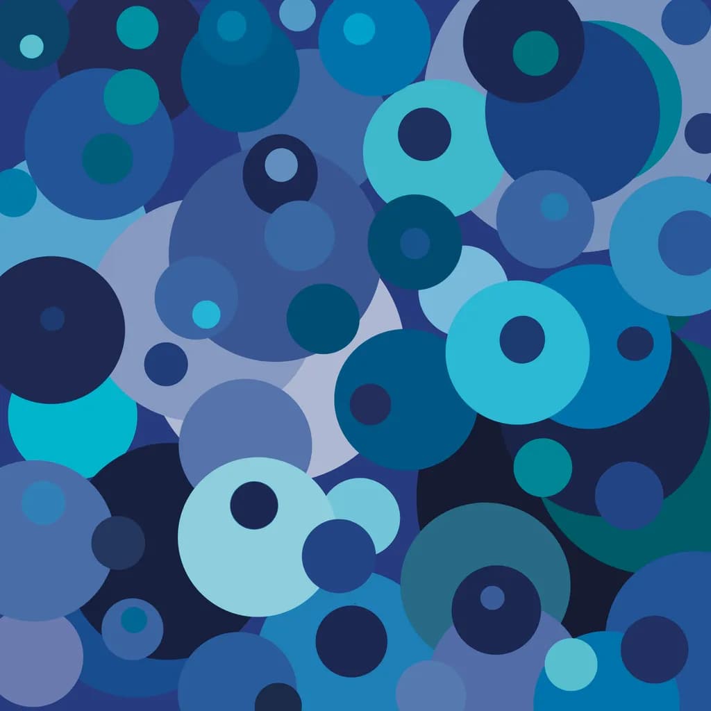 Blue Circle Mosaic