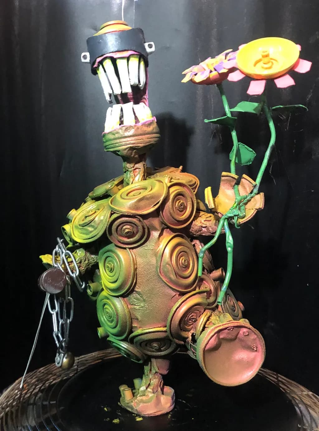 Flower Robot Sculpture