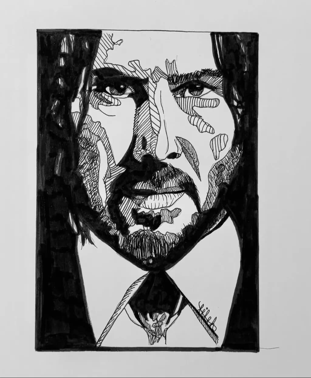 Crosshatched Gaze