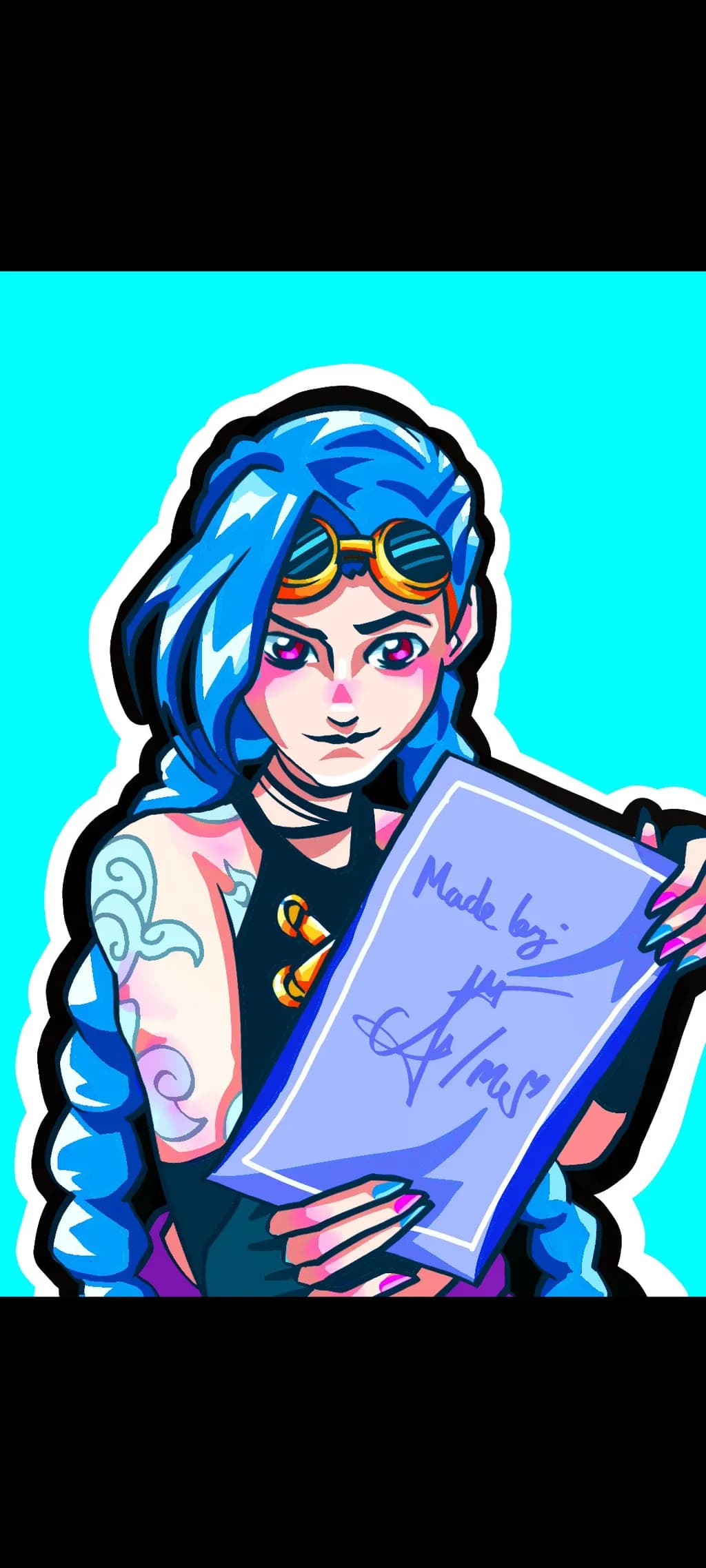 Goggles and Scroll
