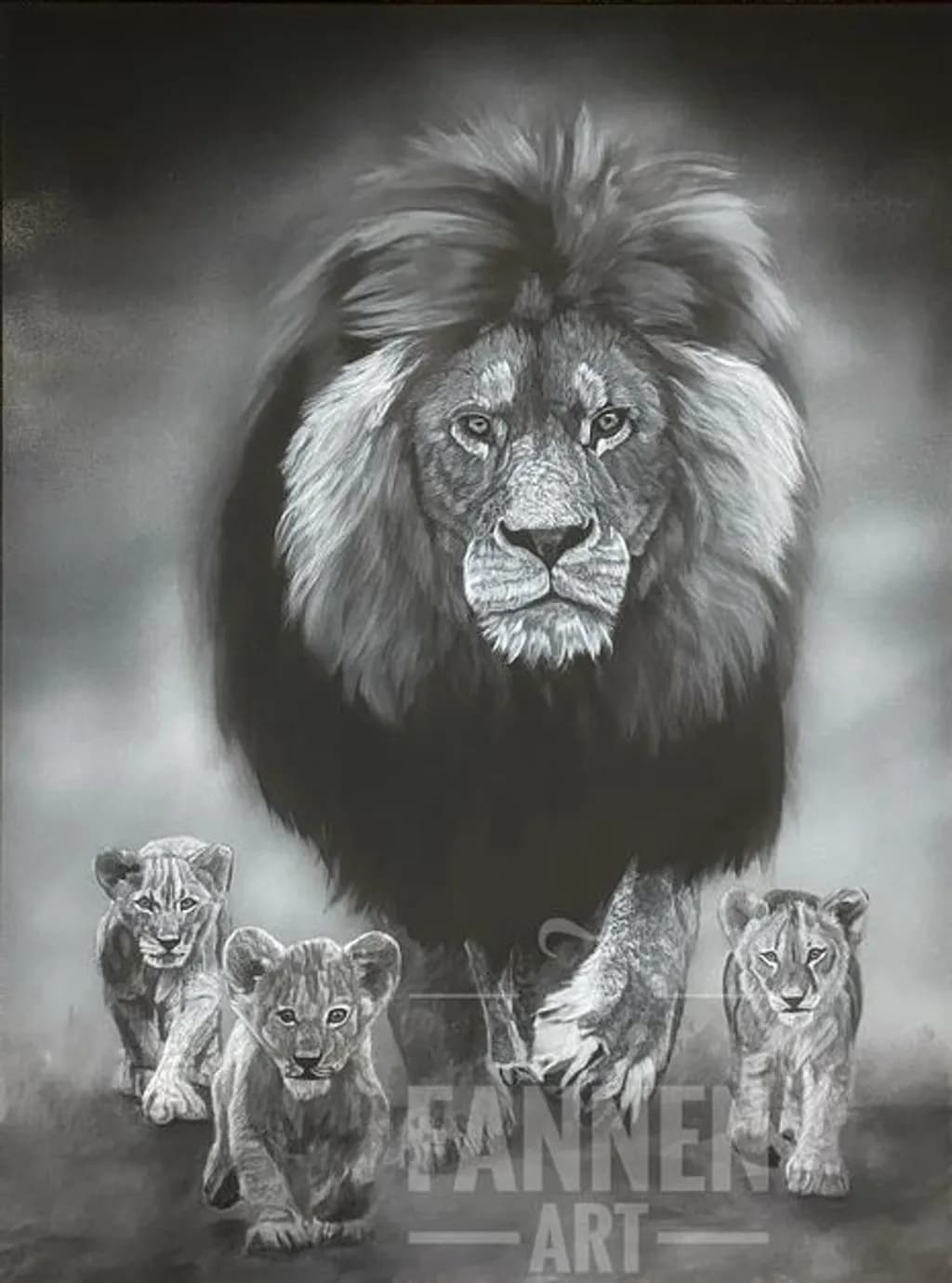 Lion and Cubs
