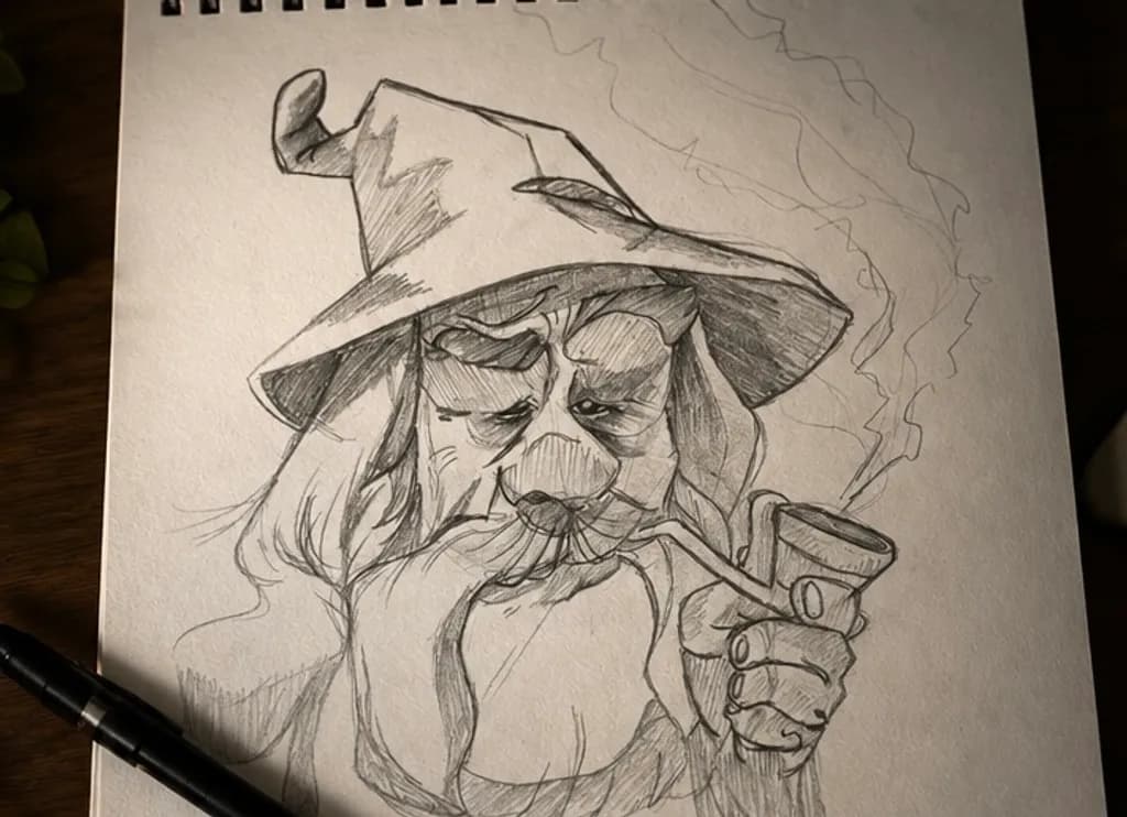 Pipe-Smoking Wizard