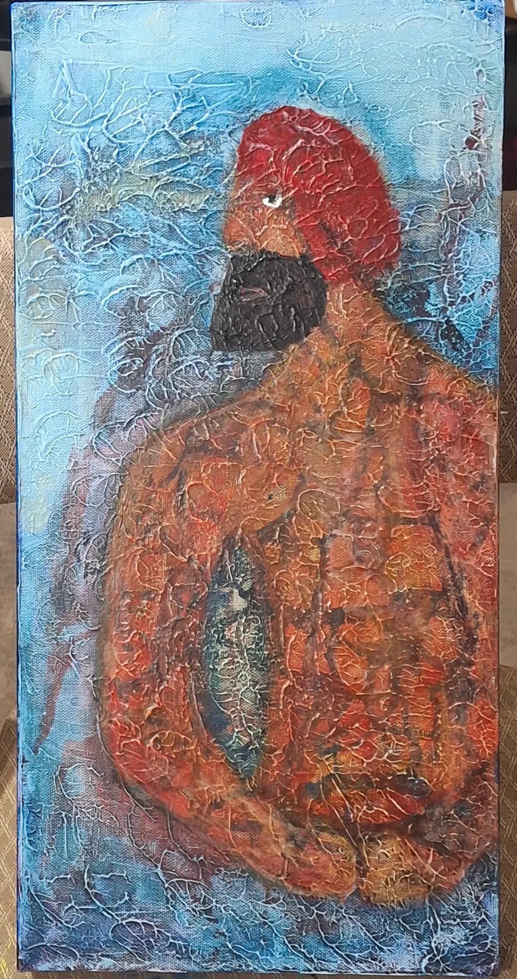 Red Bearded Figure