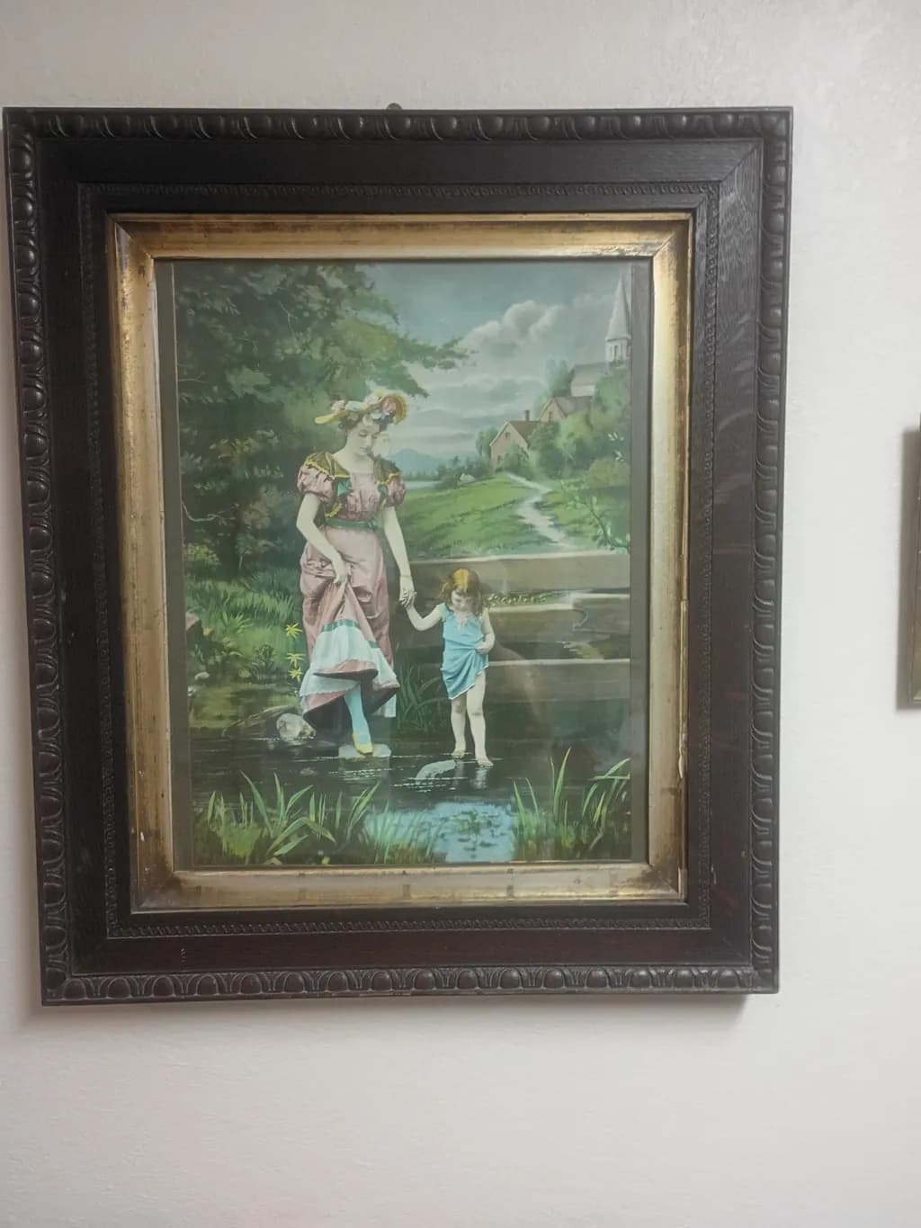 Mother and Child by the Stream