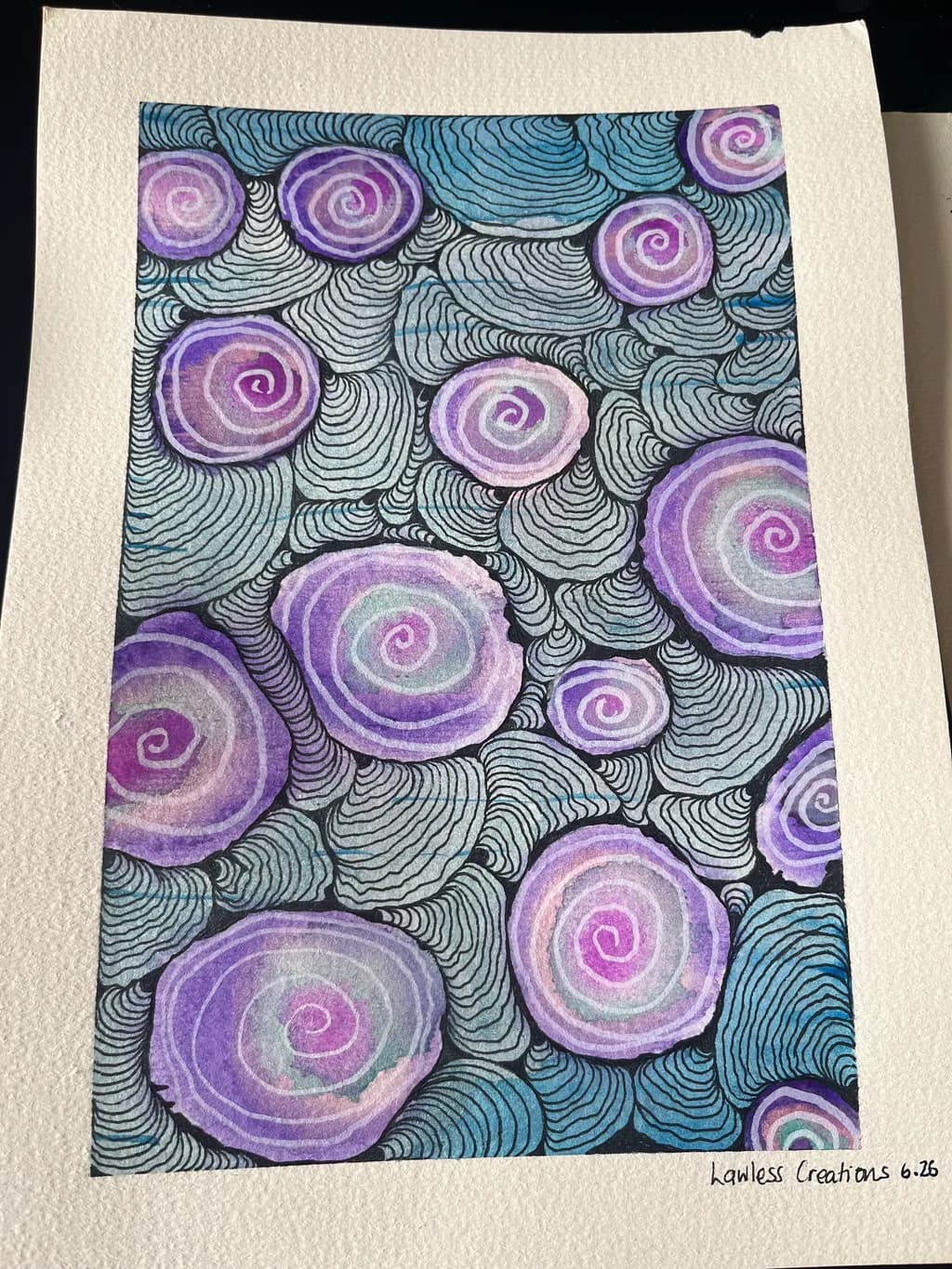 Purple Spiral Garden