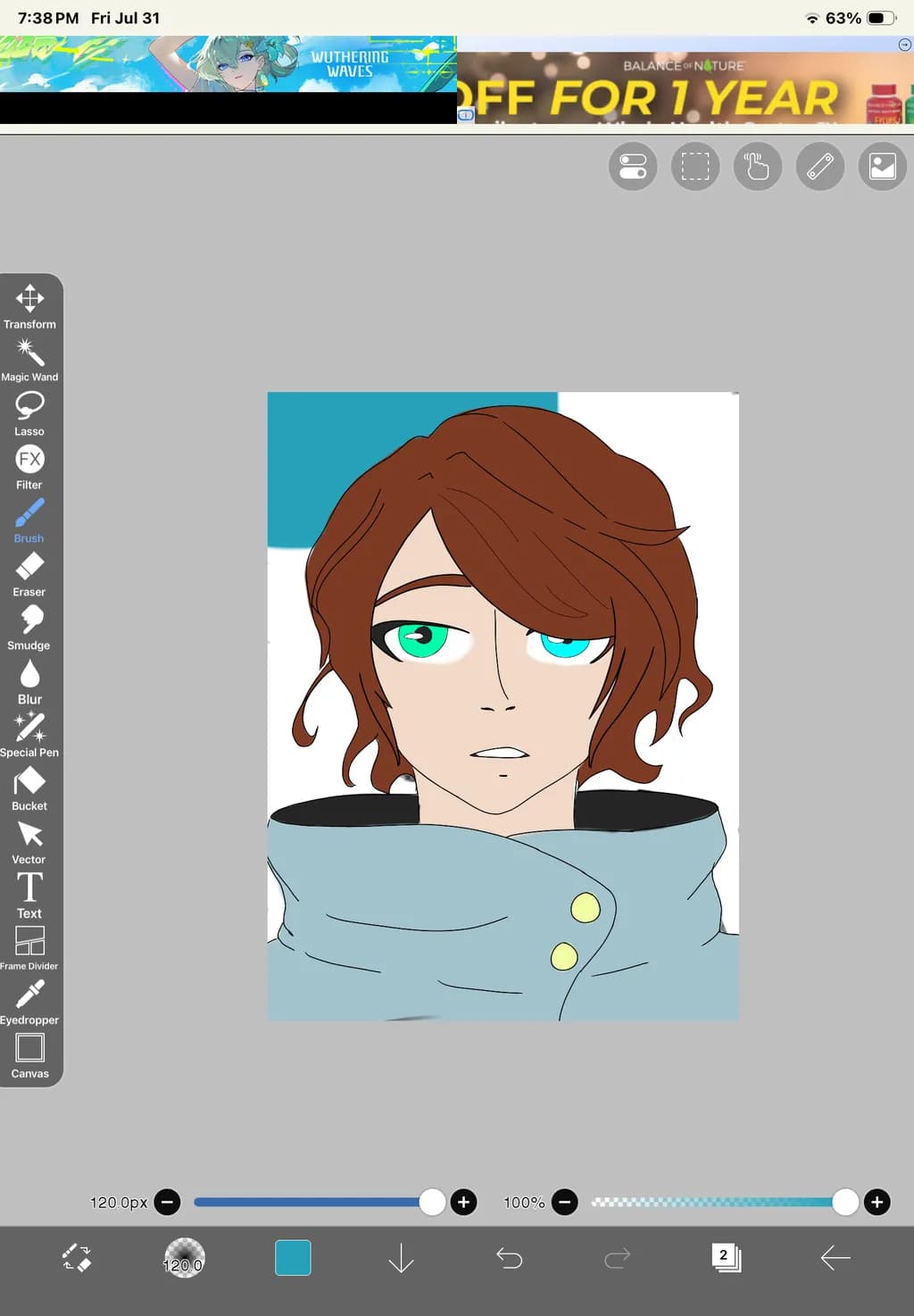 Blue Jacket Portrait