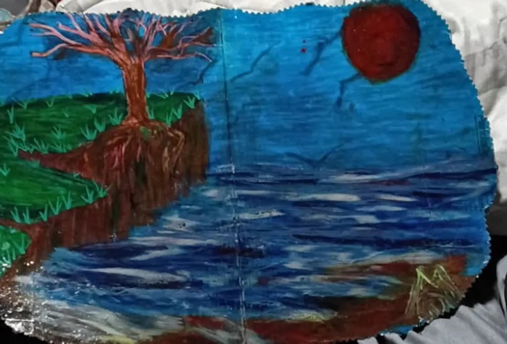 Cliffside Tree and Sea