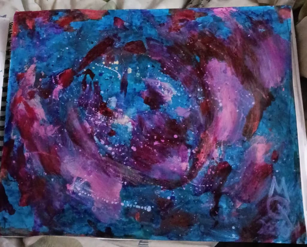 Cosmic Blue Bloom