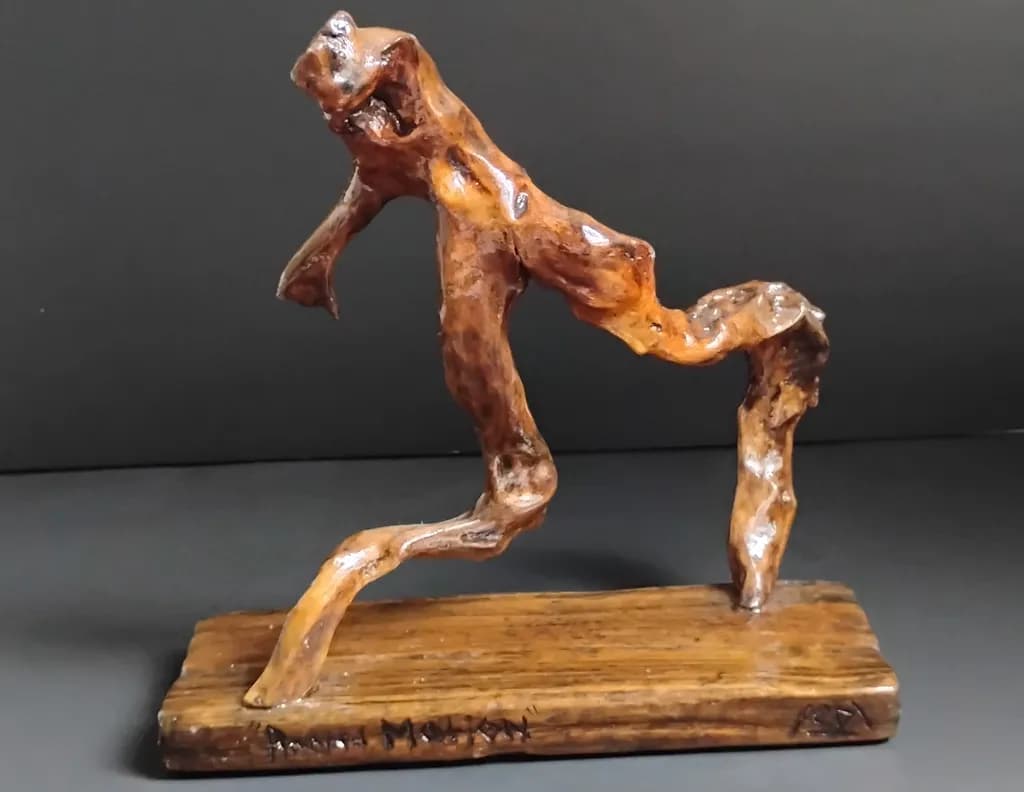 Abstract Wood Figure