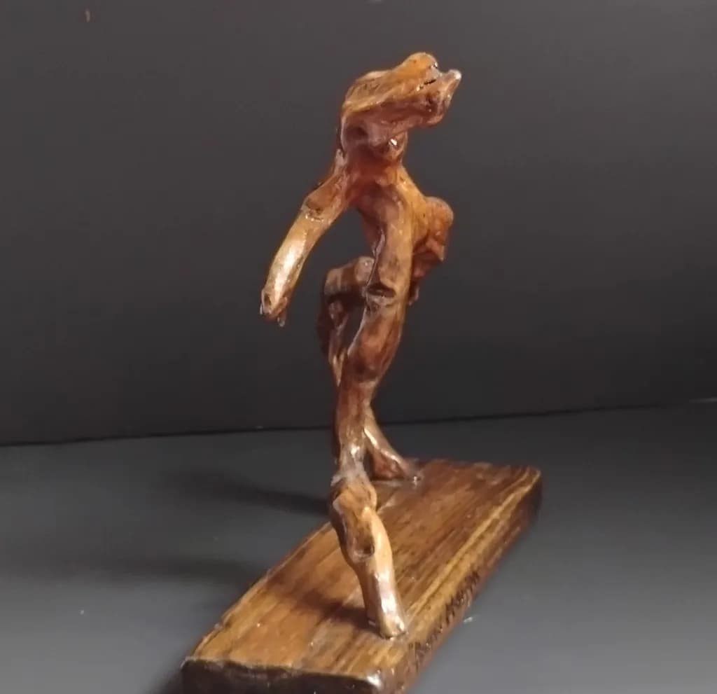 Abstract Wood Figure