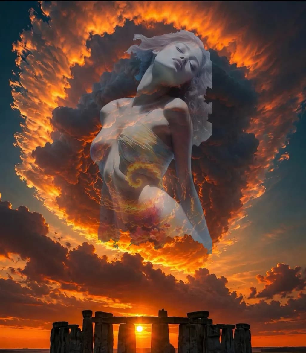 Stonehenge Sunset Spirit
