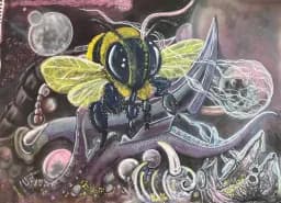 Bee in Skullscape