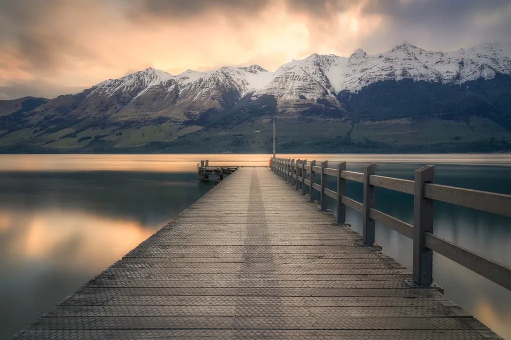 Snowy Mountain Pier
