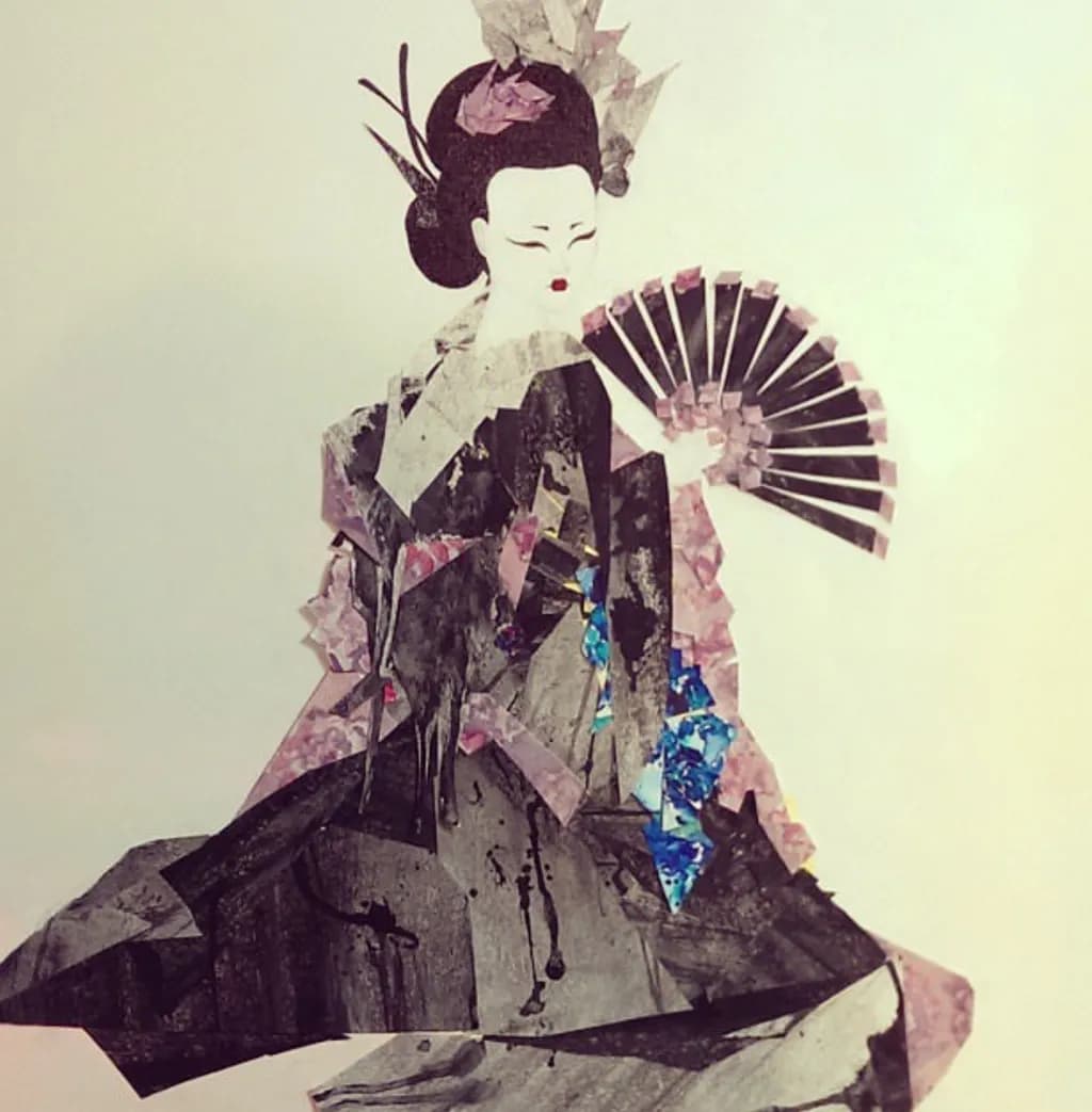 Geisha with Fan
