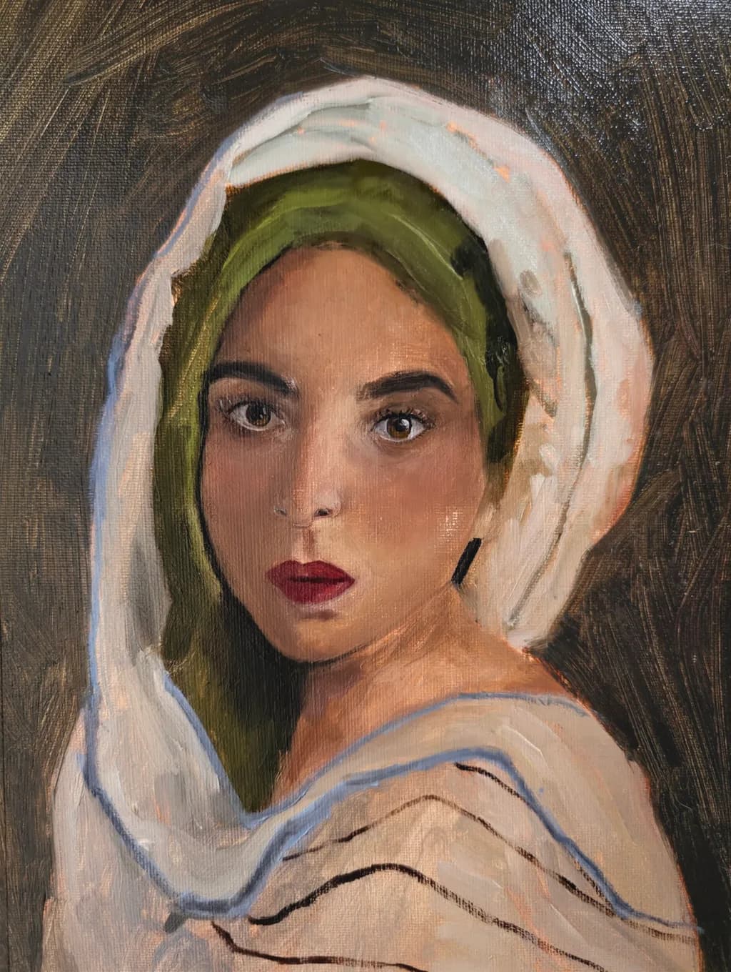 Woman with White Veil
