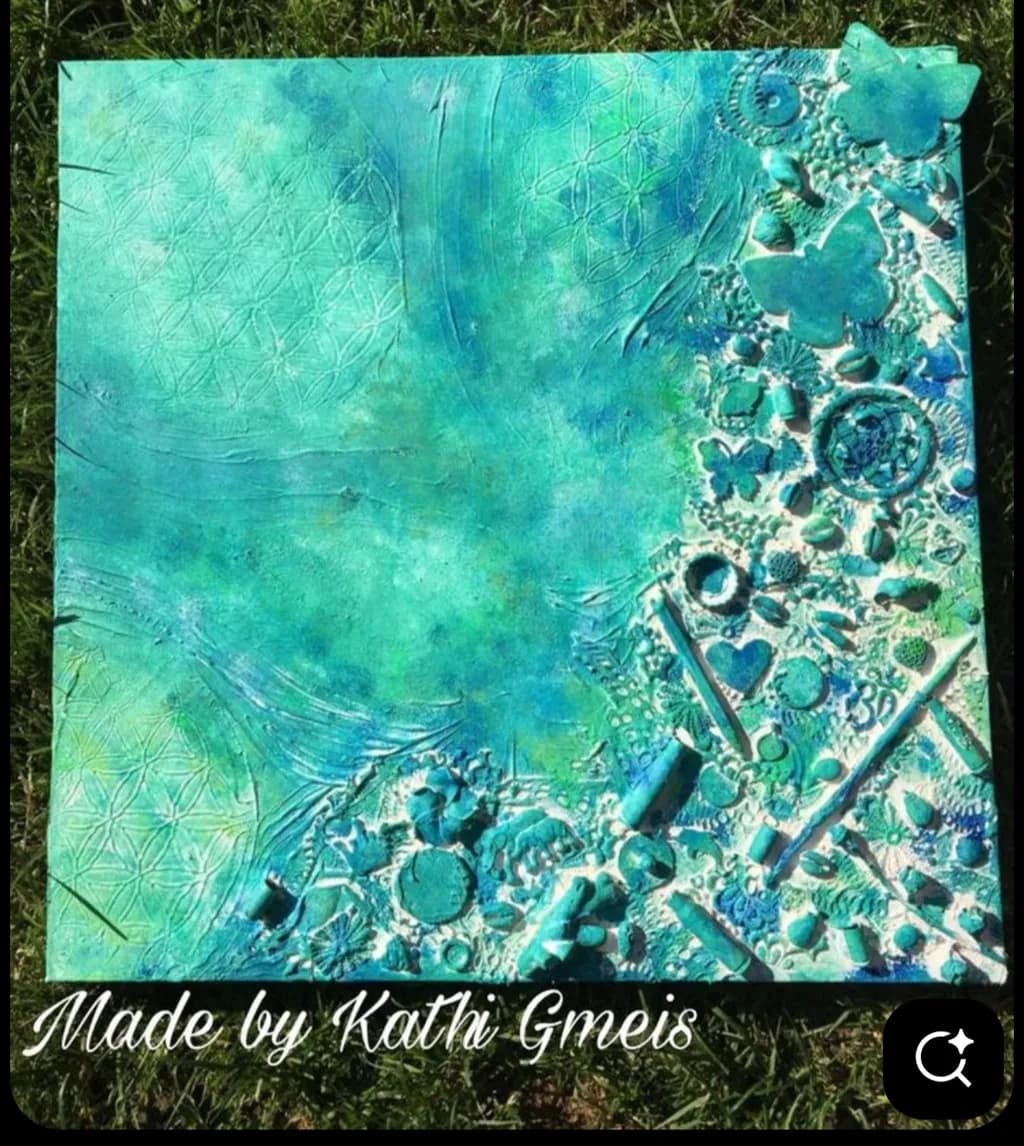 Textured Blue Landscape