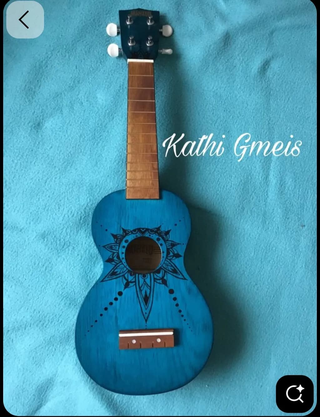 Blue Ukulele Design