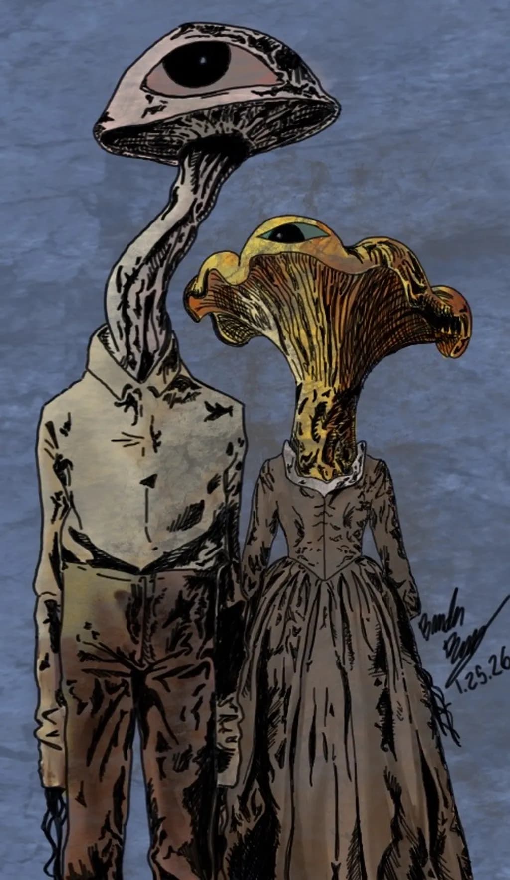 Mushroom Couple