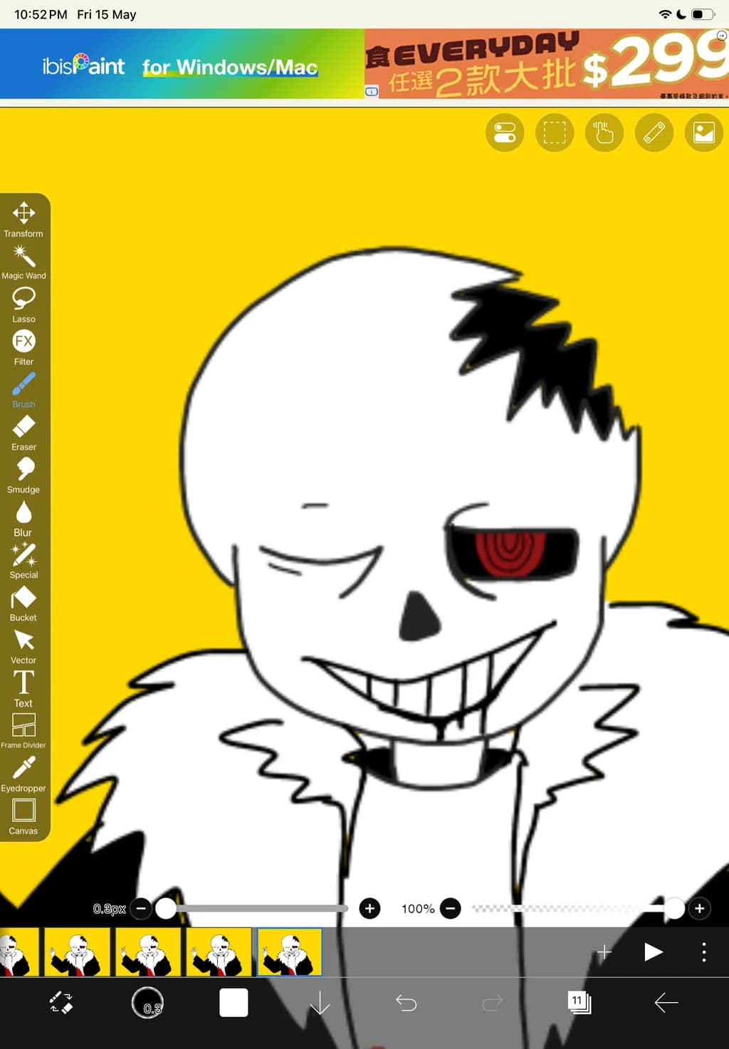Red Eyed Skeleton