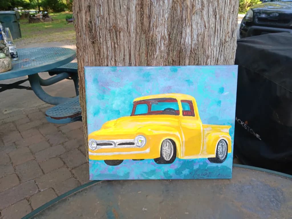 Yellow Classic Truck