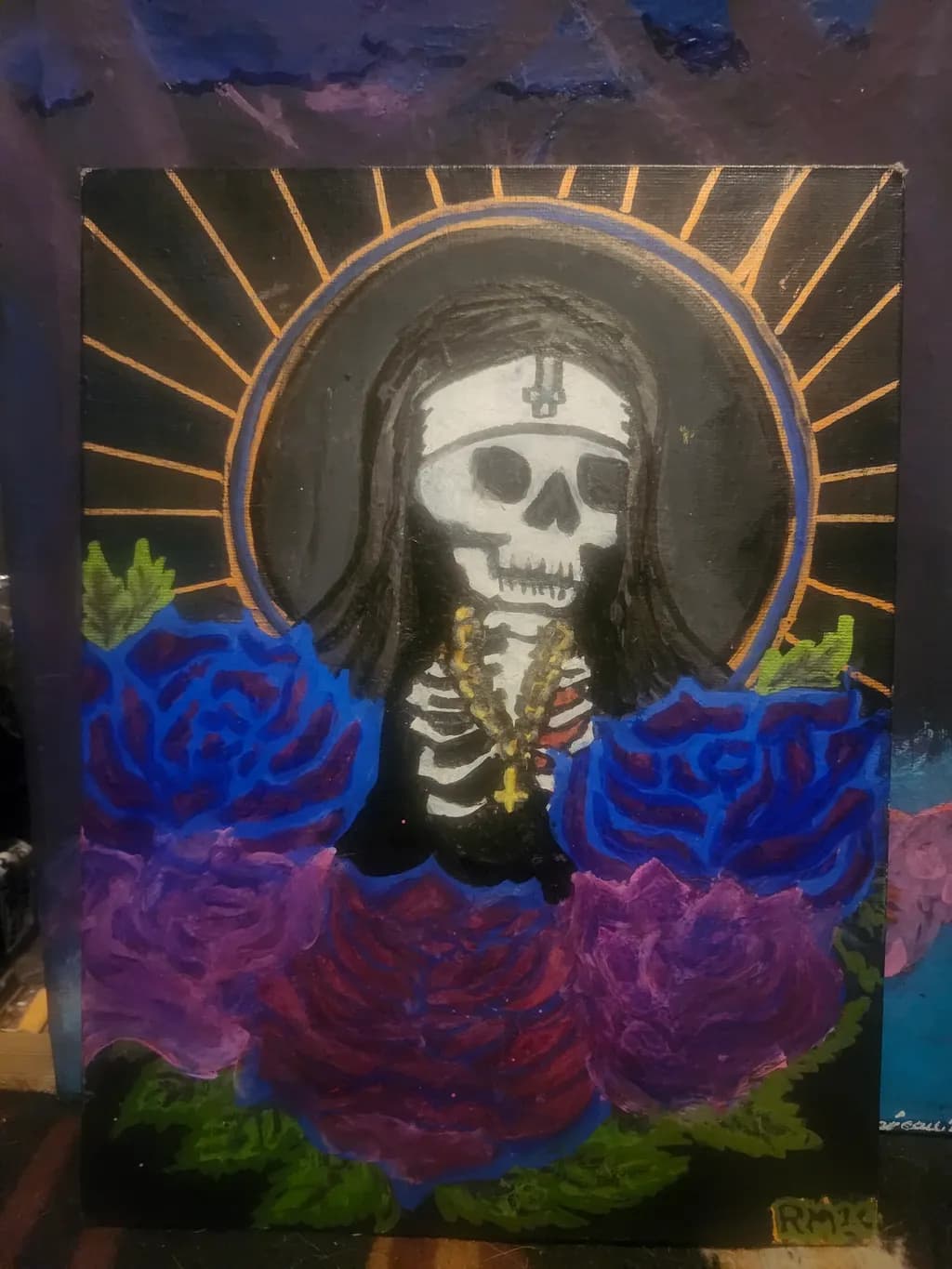 Skeleton with Roses