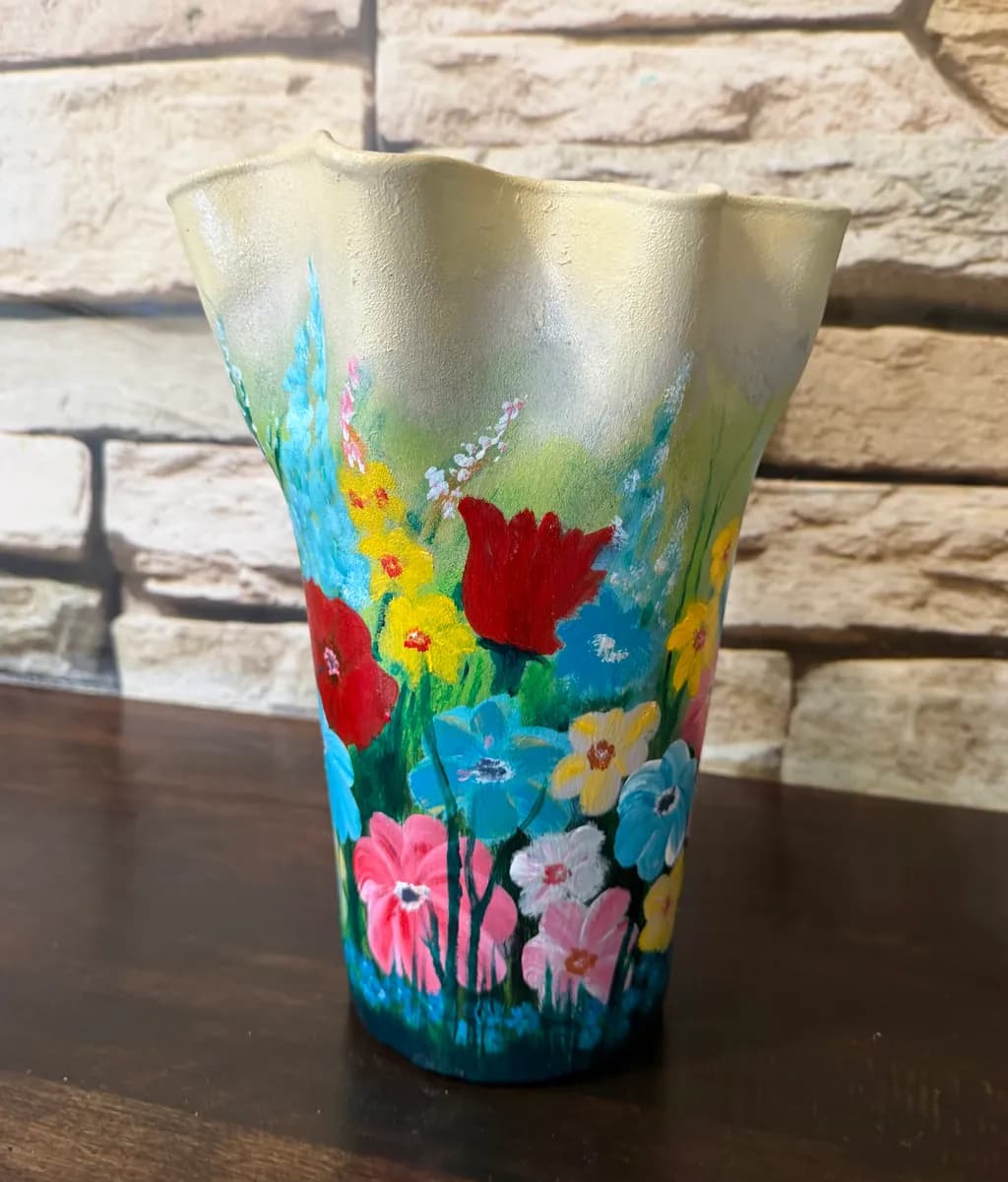 Floral Burst Vase