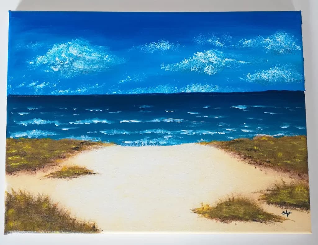 Beach Dunes and Ocean