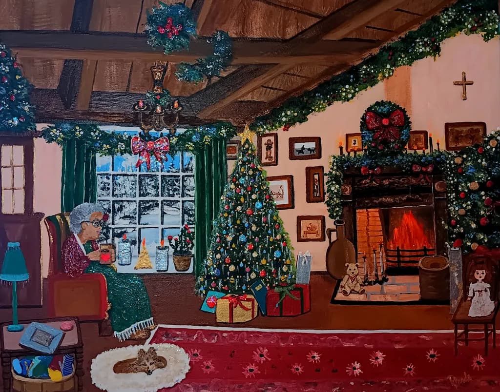 Cozy Christmas Fireplace