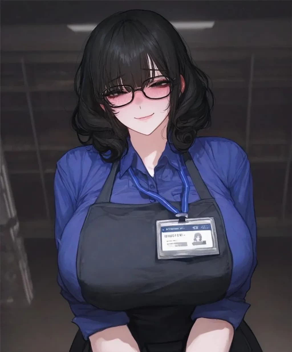 Blue Apron Portrait